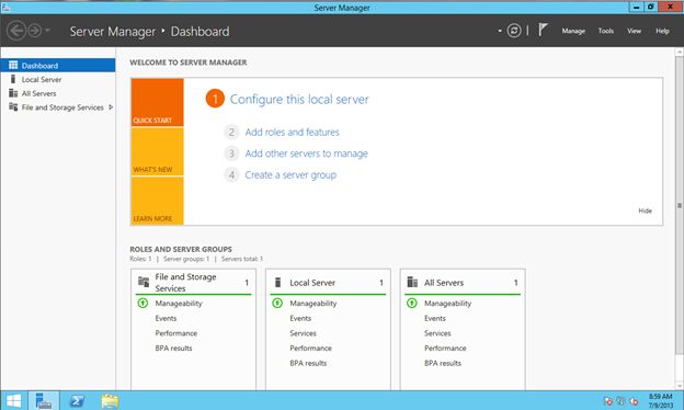 Windows Roles and Features